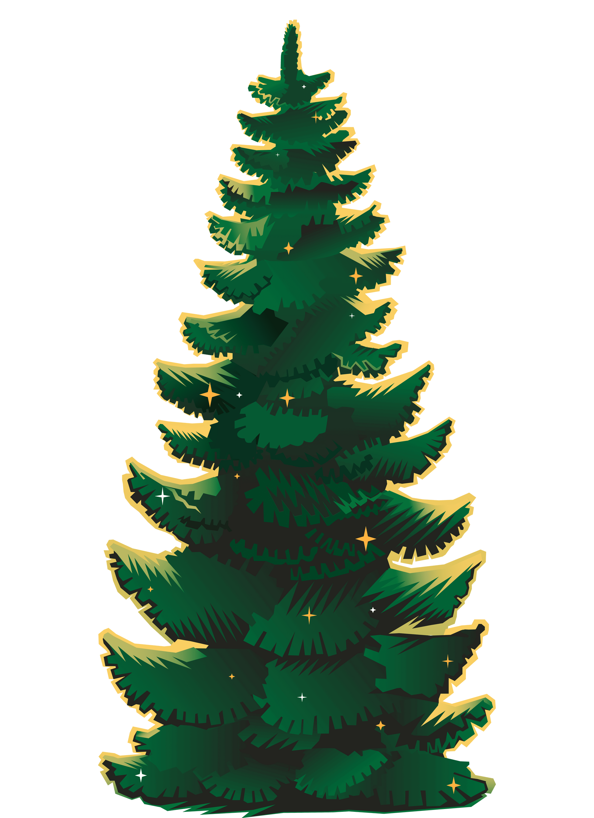 Новогодняя елка с игрушками.